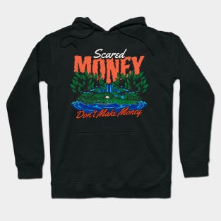 Vintage Scared Money Don't Make Money // Florida Swamp Blue & Orange Alligator Hoodie